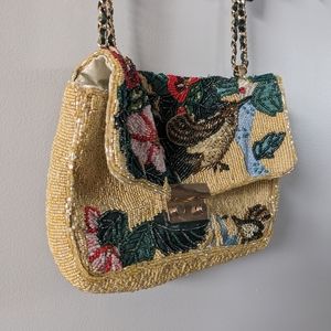 Zara Beaded Birds Cross Body Bag